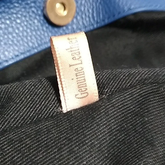 Authentic Laggo Genuine Blue Leather Hobo Shoulder Bag - Picture 15 of 16